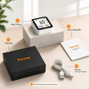 Bộ sản phẩm và phụ kiện Temtop C10 2nd