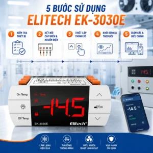 Các bước sử dụng thiết bị Elitech EK-3030E