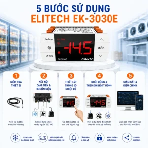 Các bước sử dụng thiết bị Elitech EK-3030E