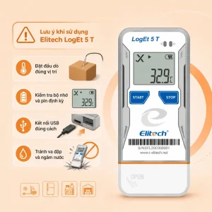 Các lưu ý để ghi dữ liệu chính xác bộ ghi nhiệt độ Elitech LogEt 5 T