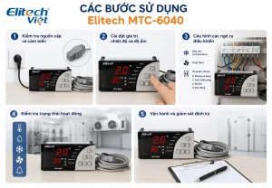 Cách sử dụng máy điều khiển nhiệt độ và độ ẩm Elitech MTC-6040