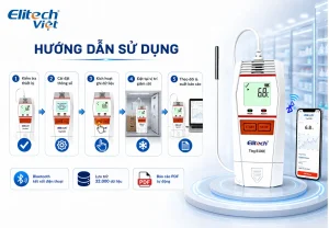 Cách sử dụng máy ghi nhiệt độ Elitech Tlog B100E