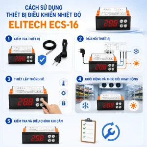 Cách sử dụng thiết bị điều khiển nhiệt độ Elitech ECS-16