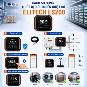 Cách sử dụng thiết bị điều khiển nhiệt độ Elitech LS200