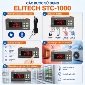 Cách sử dụng thiết bị điều khiển nhiệt độ Elitech STC-1000