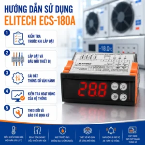 Cách sử dụng thiết bị điều khiển nhiệt độ ổn nhiệt Elitech ECS-180A