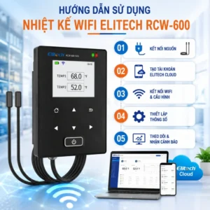 Cách sử dụng thiết bị ghi wifi Elitech RCW-600