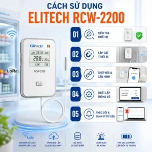 Cách sử dụng thiết bị giám sát nhiệt độ không dây Elitech RCW-2200