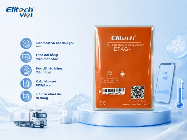 Cách sử dụng và bảo quản thiết bị ghi nhiệt độ Elitech ETAG-1
