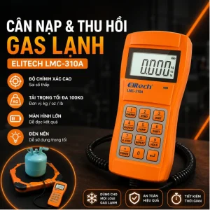 can nap va thu hoi gas lanh elitech lmc 310a man hinh lcd
