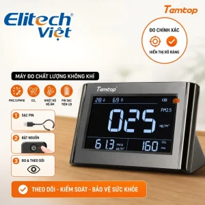 Cấu tạo màn hình và chỉ số đo Temtop P1000