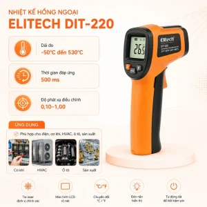 Elitech DIT 220 - Giải pháp đo nhiệt độ bề mặt nhanh và an toàn