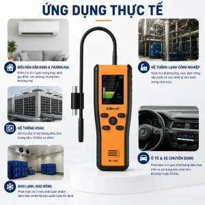 Elitech IR-100 được sử dụng trong nhiều lĩnh vực