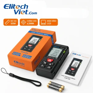 Bộ sản phẩm máy đo khoảng cách Laser Elitech LDM-50S