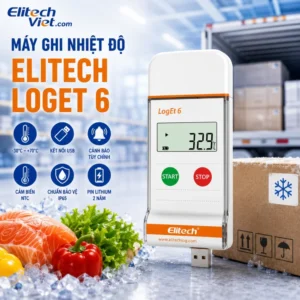 Elitech LogEt 6 thiết bị giám sát nhiệt độ chuỗi lạnh thông minh