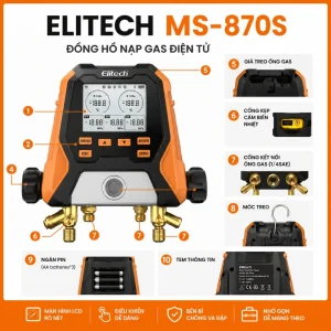 Bộ phụ kiện đi kèm đồng hồ đo điện Elitech MS-870S