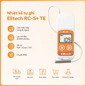 Elitech RC-5+ TE – Ghi nhận nhiệt độ chính xác, quản lý dễ dàng