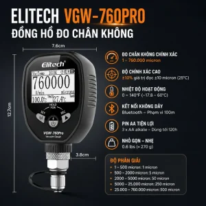 Các thông số và chức năng của Elitech VGW-760Pro