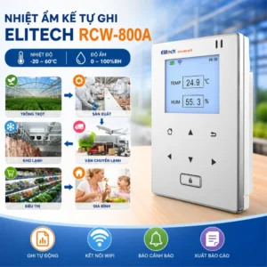 Giám sát nhiệt độ và độ ẩm từ xa Elitech RCW-800A