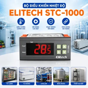 Thới thiệu bộ điều khiển nhiệt độ Elitech STC-1000