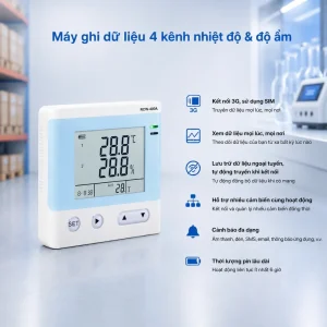 Giới thiệu nhiệt ẩm kế tự ghi Elitech RCW-400A