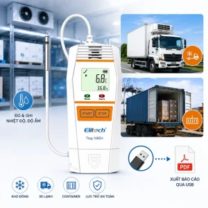 Giới thiệu nhiệt ẩm kế tự ghi Elitech Tlog 100EH