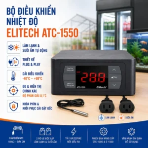 Giới thiệu về bộ điều khiển nhiệt độ Elitech ATC-1550