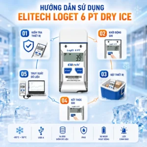 Hướng dẫn các bước sử dụng Elitech LogEt 6 PT Dry Ice đơn giản