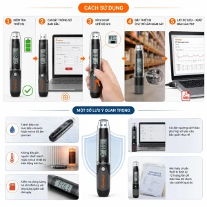 Hướng dẫn cách sử dụng và lưu ý khi vận hành TemLog20H