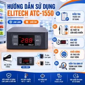 Hướng dẫn sử dụng bộ điều khiển nhiệt độ Elitech ATC-1550