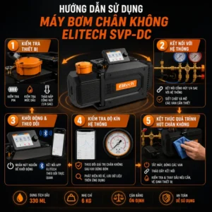 Hướng dẫn sử dụng máy bơm chân không Elitech SVP-DC