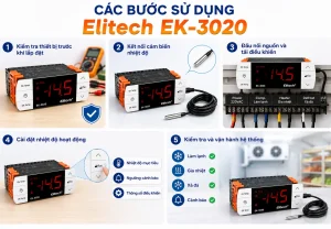 Hướng dẫn sử dụng máy điều khiển nhiệt độ Elitech EK-3020