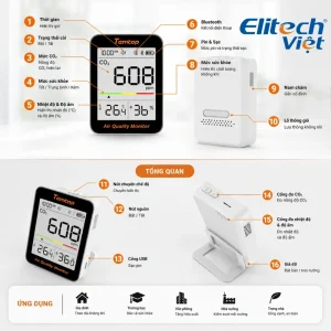 Hướng dẫn sử dụng máy đo chất lượng không khí Temtop C1+