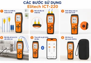 Hướng dẫn sử dụng máy đo nhiệt độ 2 kênh kiểu K Elitech ICT-220