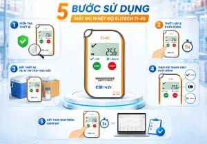 Hướng dẫn sử dụng máy đo nhiệt độ Elitech TI-40