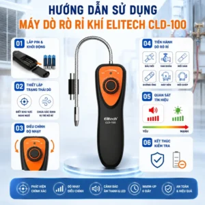 Hướng dẫn sử dụng máy dò rò rỉ khí Elitech CLD-100