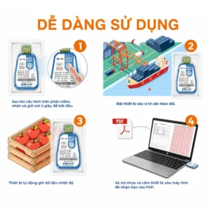 Nhiệt kế tự ghi Elitech RC-16 nhỏ gọn, dễ sử dụng