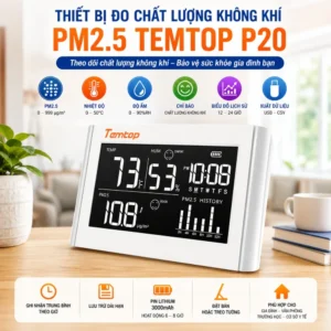 Máy theo dõi chất lượng không khí PM2.5 Temtop P20