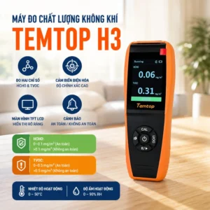 Thiết bị đo chất lượng không khí Temtop H3