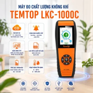 Thiết bị đo chất lượng không khí Temtop LKC-1000C