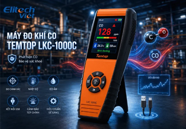 Thiết bị đo chất lượng không khí Temtop LKC-1000C