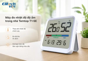 Thiết bị đo nhiệt độ, độ ẩm trong nhà Temtop T1-SE