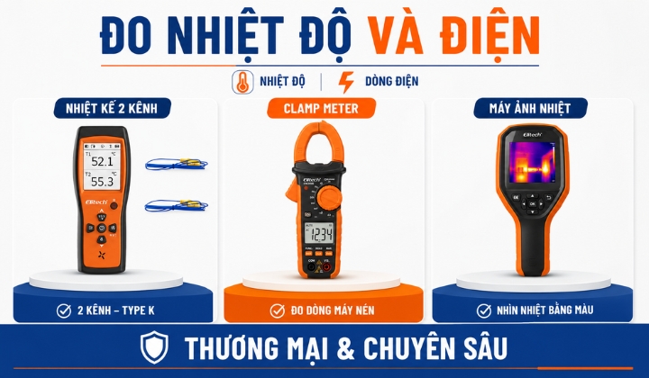 Thiết bị đo nhiệt độ và điện