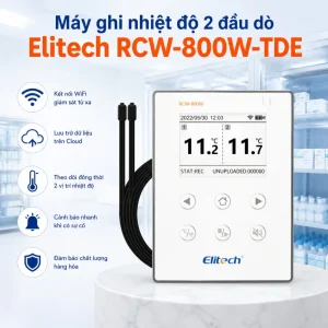 Thiết bị ghi nhiệt độ 2 đầu dò Elitech RCW-800W-TDE