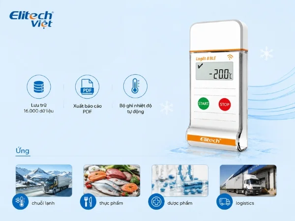 Thiết bị giám sát nhiệt độ Elitech LogEt 8 TE