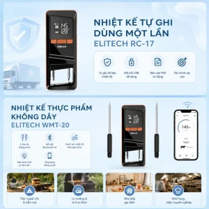 Thiết bị giám sát nhiệt độ thực phẩm Elitech WMT-20