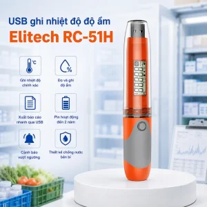 Thiết bị USB ghi nhiệt độ độ ẩm Elitech RC-51H