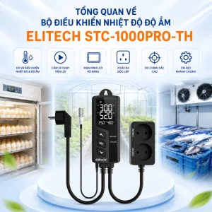 Tổng quan về bộ điều khiển nhiệt độ độ ẩm Elitech STC-1000Pro-TH