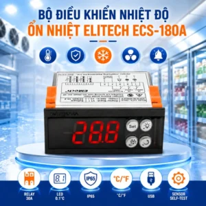 Tổng quan về bộ điều khiển nhiệt độ ổn nhiệt Elitech ECS-180A