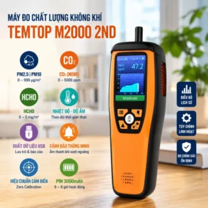 Tổng quan về máy đo chất lượng không khí Temtop M2000 2nd